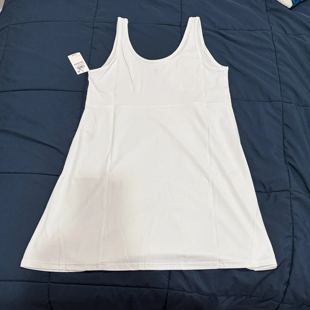 Ideology White Sleeveless Mini Dress NWT. Medium - Picture 3 of 5
